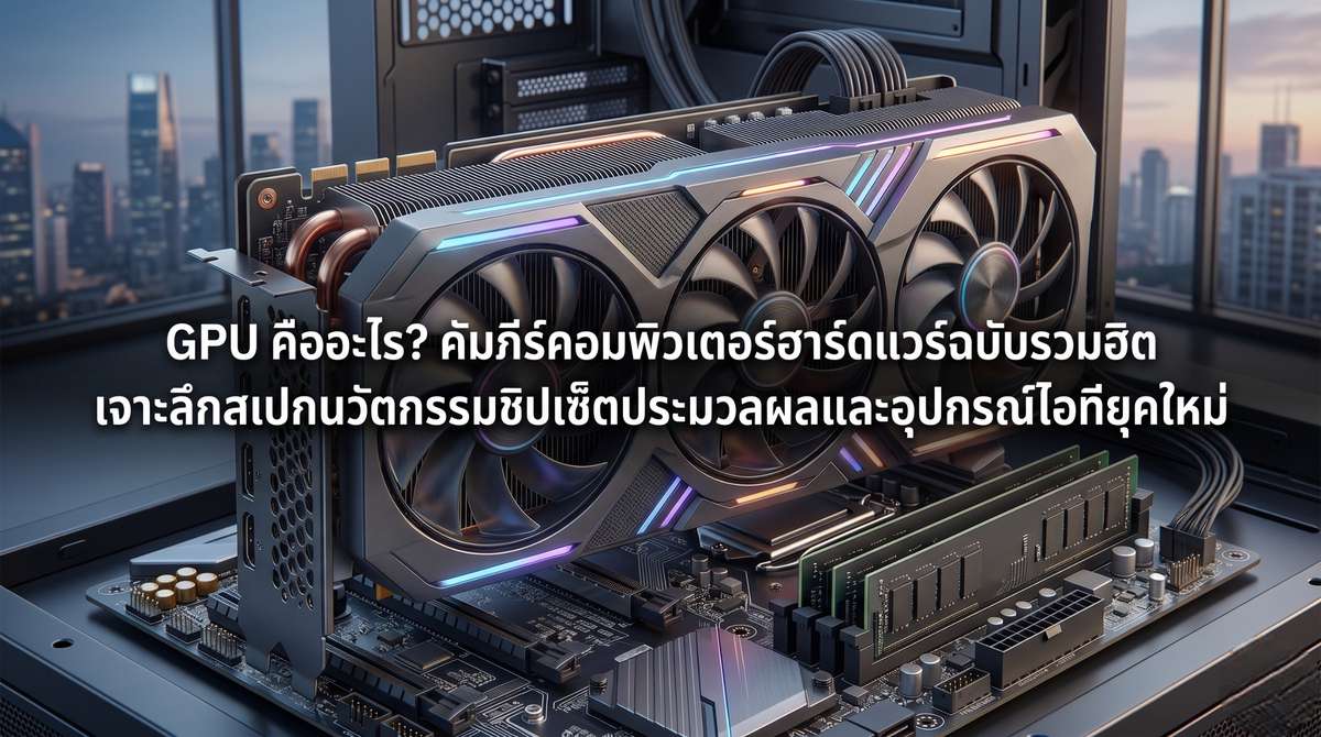 GPU คืออะไร ? คัมภีร์คอมพิวเตอร์ฮาร์ดแวร์ฉบับรวมฮิต เจาะลึกสเปกนวัตกรรมชิปเซ็ตประมวลผลและอุปกรณ์ไอทียุคใหม่